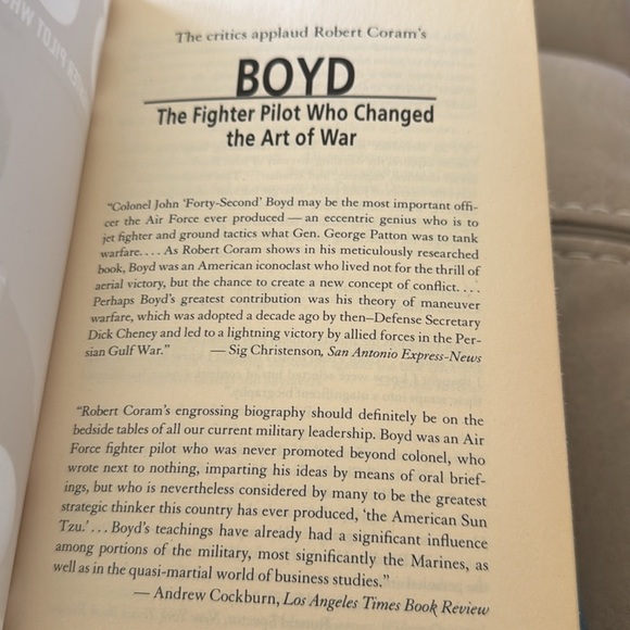 *Final Price* Boyd The Fighter Pilot Who Changed The Art of War GUC - Picture 2 of 5